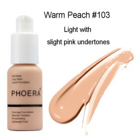 Explosive Press Type Oil Control Natural Color Matte Concealer Foundation Cream (Option: 103 2 pcs)