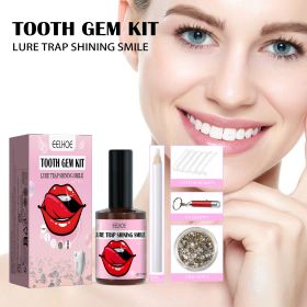 Tooth Gem Kit - Complete Teeth Gems Kit For DIY Tooth Decoration With Glue, Light, And Assorted Gems Perfect For Personalizing Your Smile, Tooth Art, (Option: A)